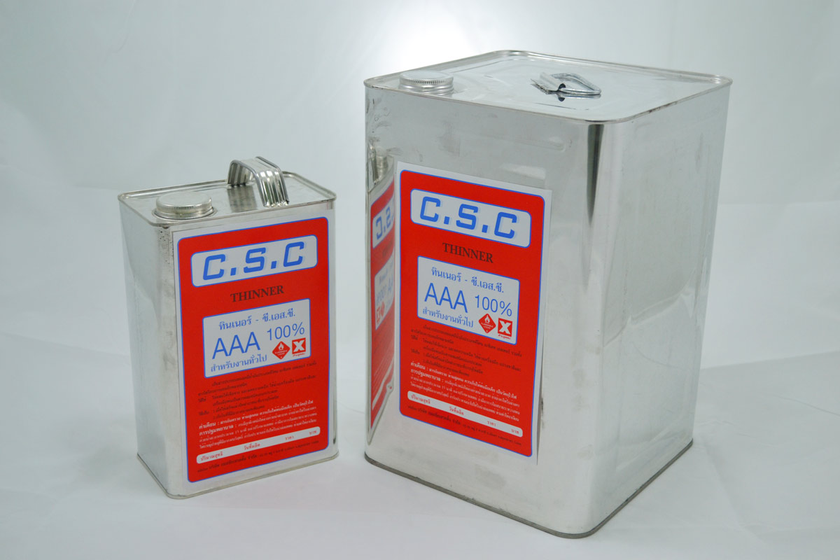 C.S.C. Thinner AAA 100% สีแดง