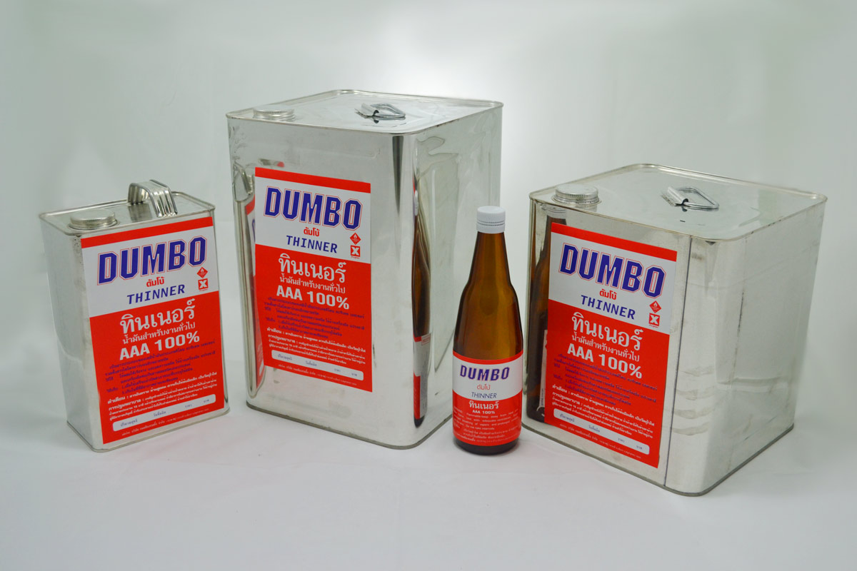 DUMBO Thinner AAA 100% สีแดง